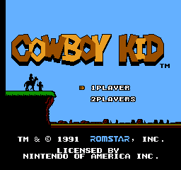 Cowboy Kid title screenshot